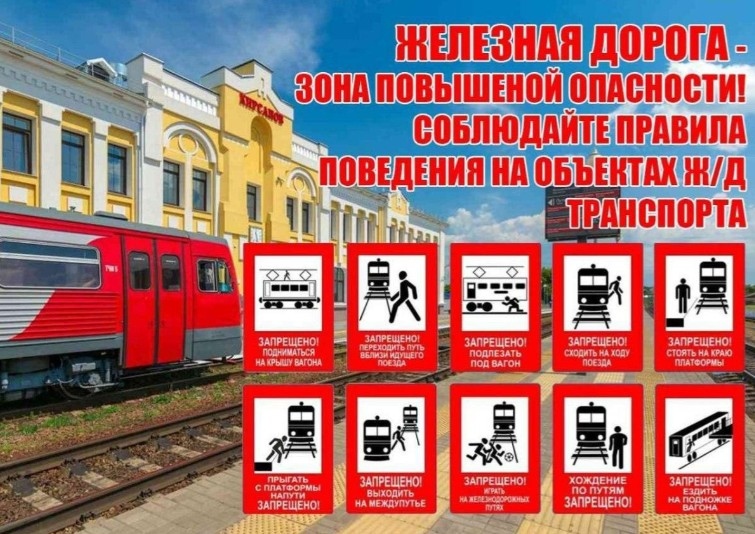 О правилах поведения детей на железнодорожном транспорте и железнодорожных путях  